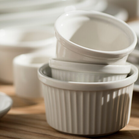 Ramequin Estriado Americana 91 cm Porcelana Ramequin Estriado Americana 91 cm Porcelana