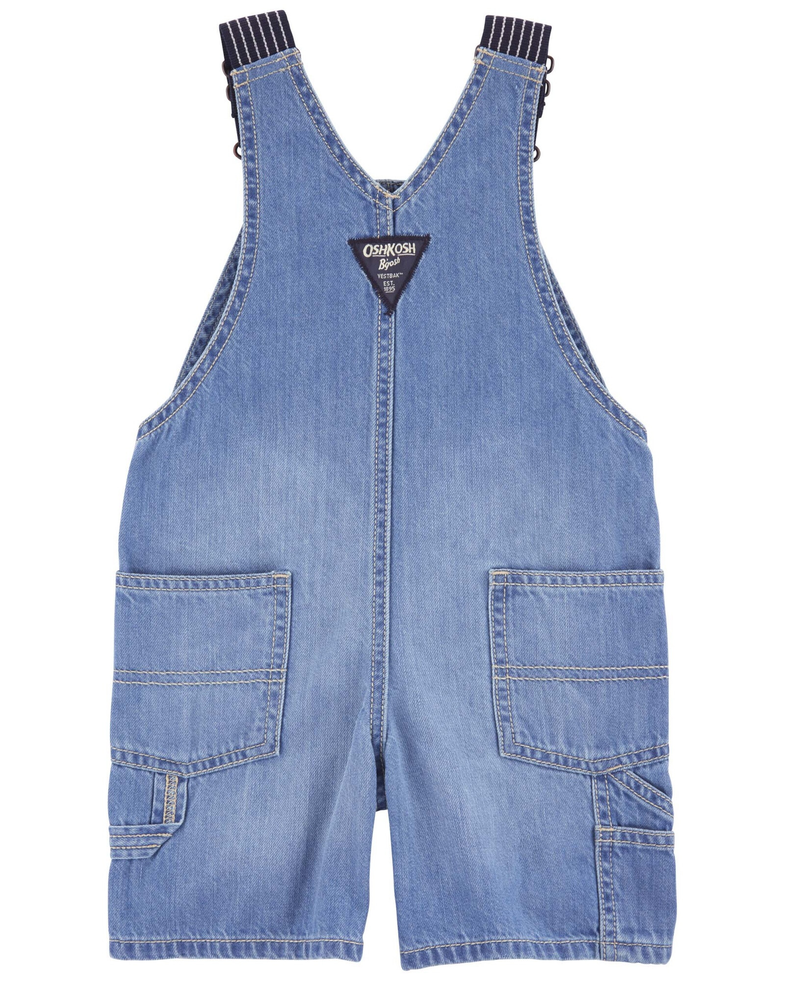 Enterito corto jean con tirantes hickory Enterito corto jean con tirantes hickory