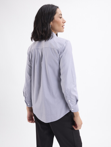 Camisa rayada Neva negro