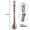 Bombilla de Alpaca Gruesa 20cm Opción 7