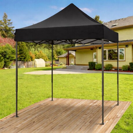 Gazebo plegable para exterior 2m x 2m | Negro Gazebo plegable para exterior 2m x 2m | Negro
