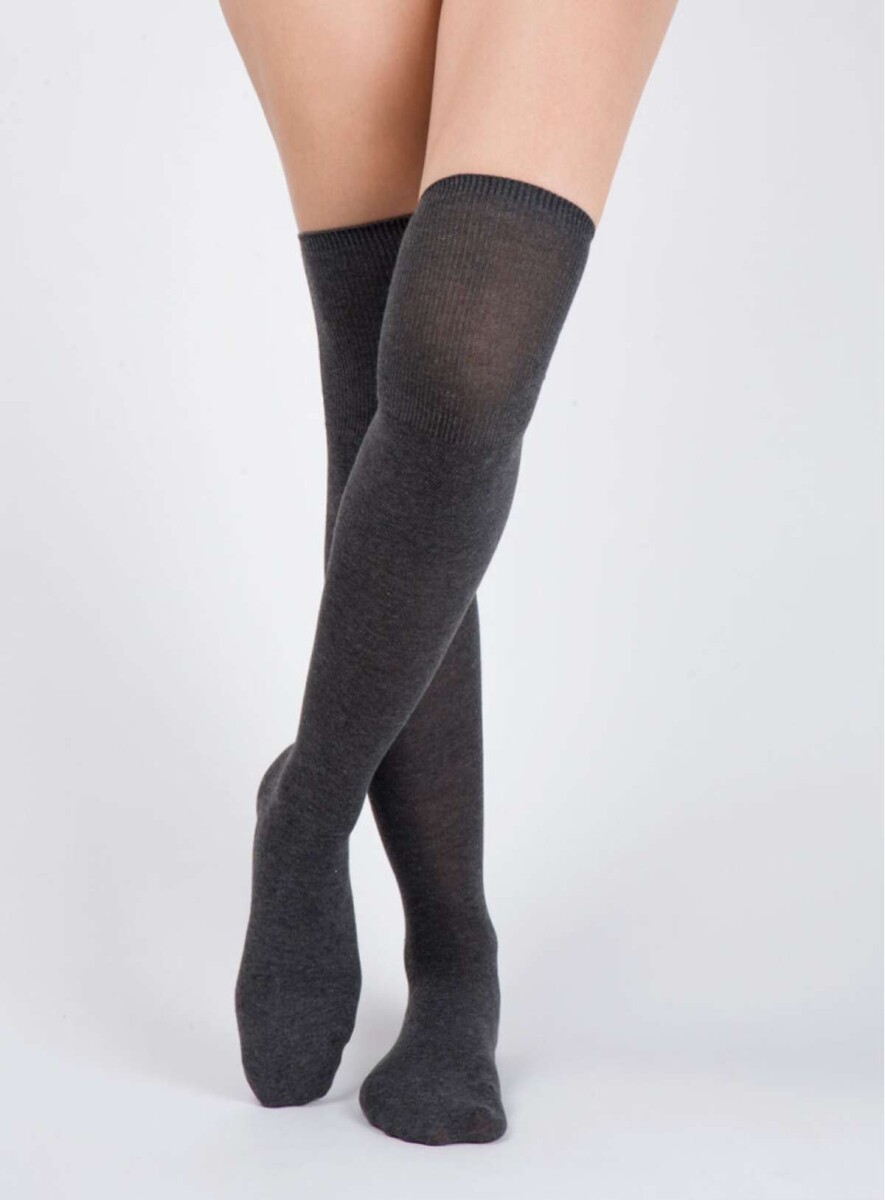 Medias 7/8 tejidas - Gris oscuro 