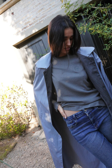 Long Pur Gris Oscuro