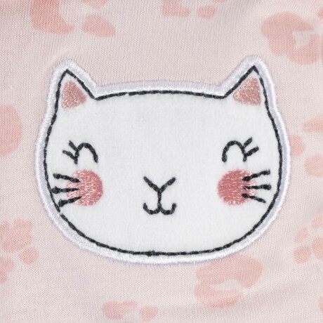 Pijama enterito manga larga con pie kitty