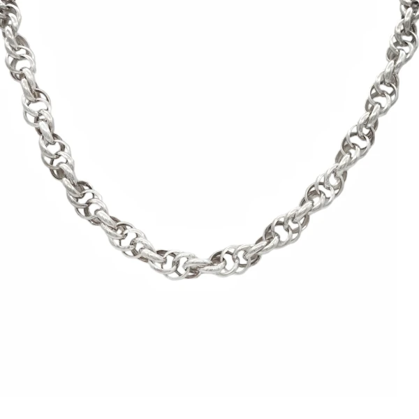 Cadena Tourbillon doble - Plata 925 - Sin Piedra - CD3404 sinpiedra