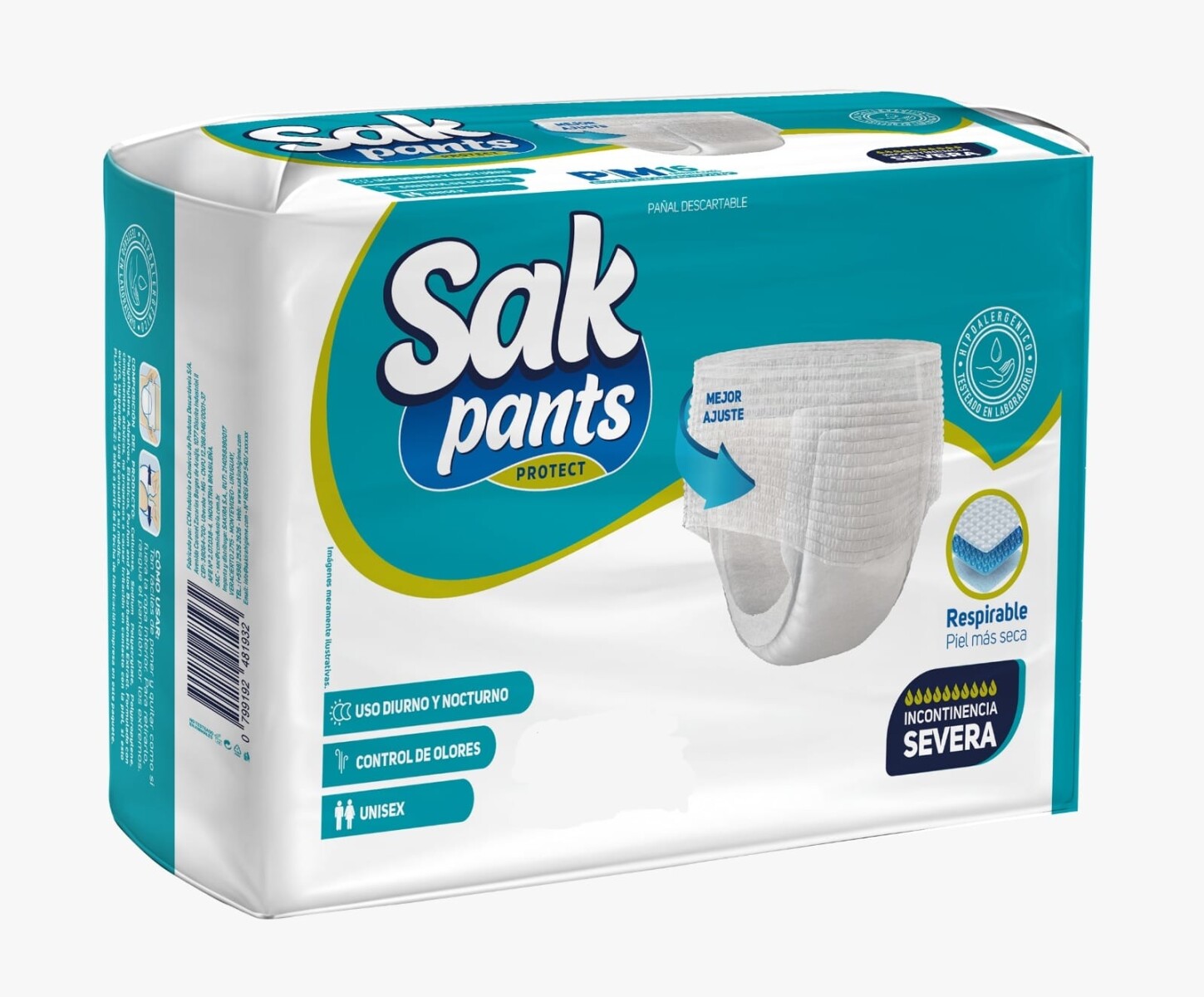 Pants premium Sak G/XG - 16 unidades 