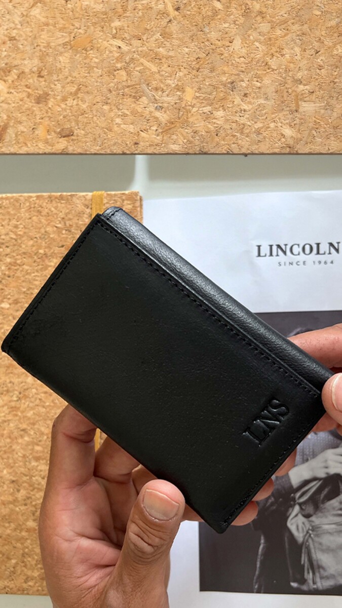 BILLETERA CUERO SETH - NEGRO 