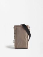 Bolso Bandolera De Nylon taupe