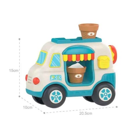 Juego de Baño Bebé con Agua Interactivo Camión de Helados Celeste