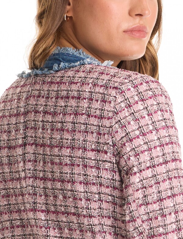 Chaqueta Tweed & Denim ROSA/MULTI