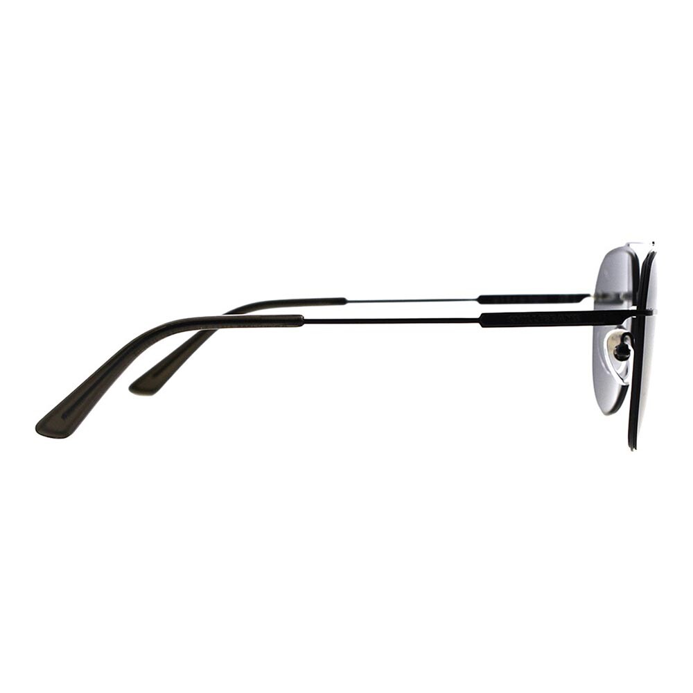 Lentes De Sol Ultralight Aviador De Acero Inoxidable Negro/Negro