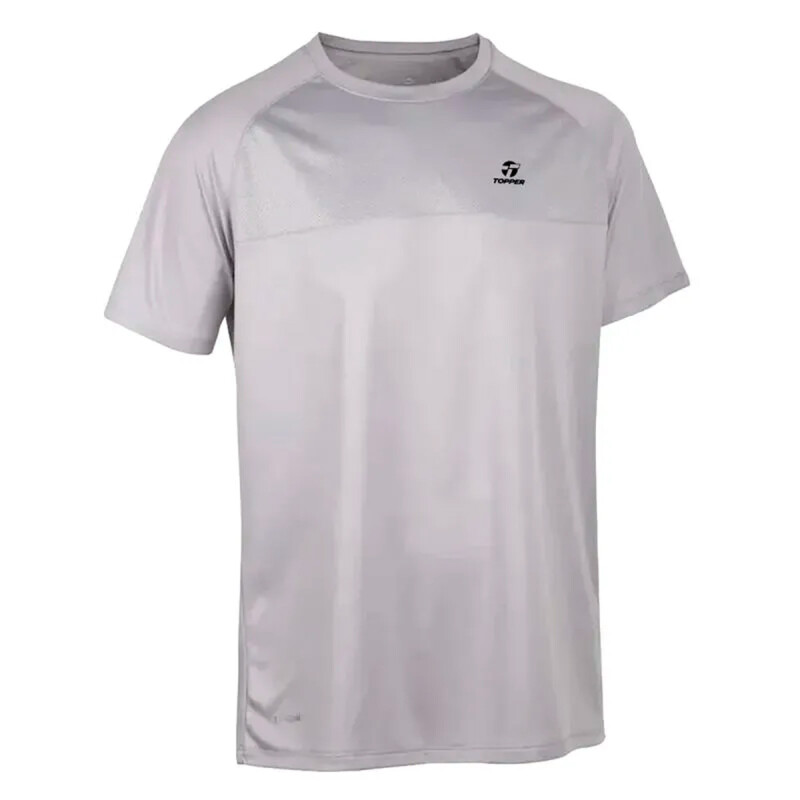 T-SHIRT MC MEN TRNG C-REC II bordo fig GRIS CLARO/NEGRO/NARANJA