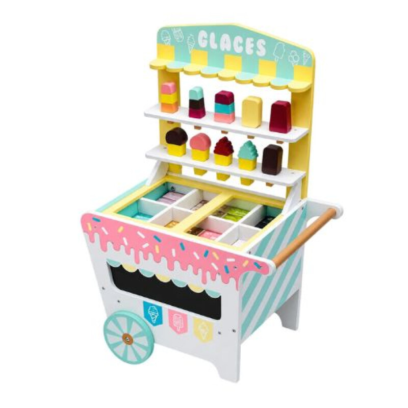 Carrito de Helado de Madera - 10 accesorios Carrito De Helado De Madera - 10 Accesorios