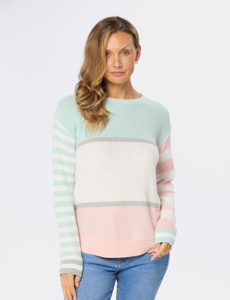 BUZO TEJIDO RAYADO Verde