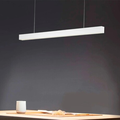 LUMINARIA LINEAL DE SUSPENDER O ADOSAR ALUMINIO 36W LED INTEGRADO - BLANCO Luminaria Lineal LED 36W Blanco Luz Neutra 120cm