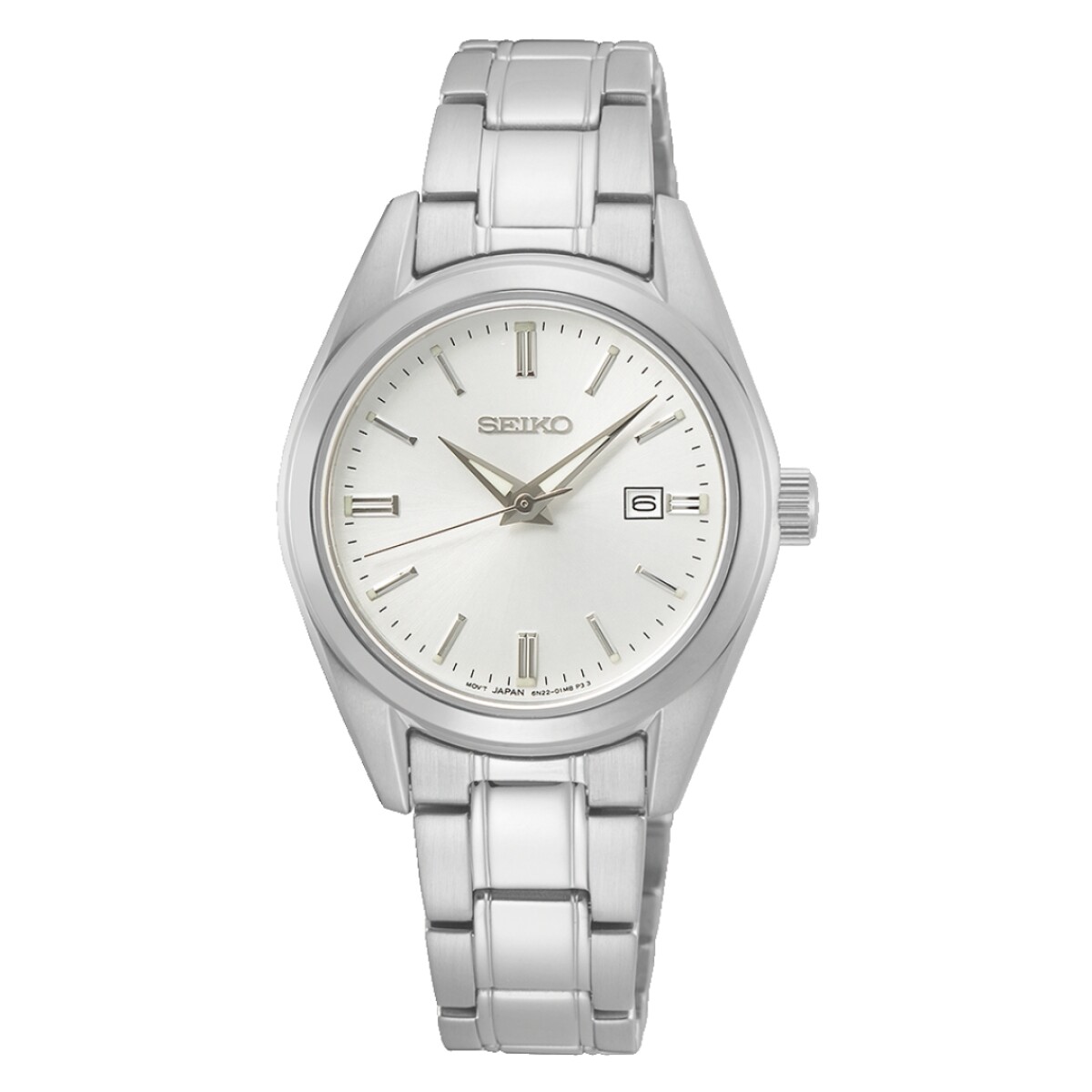 Reloj Seiko SUR633P1 para mujer con correa de acero plateada - Plateado 