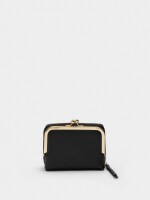 Cartera Con Textura negro