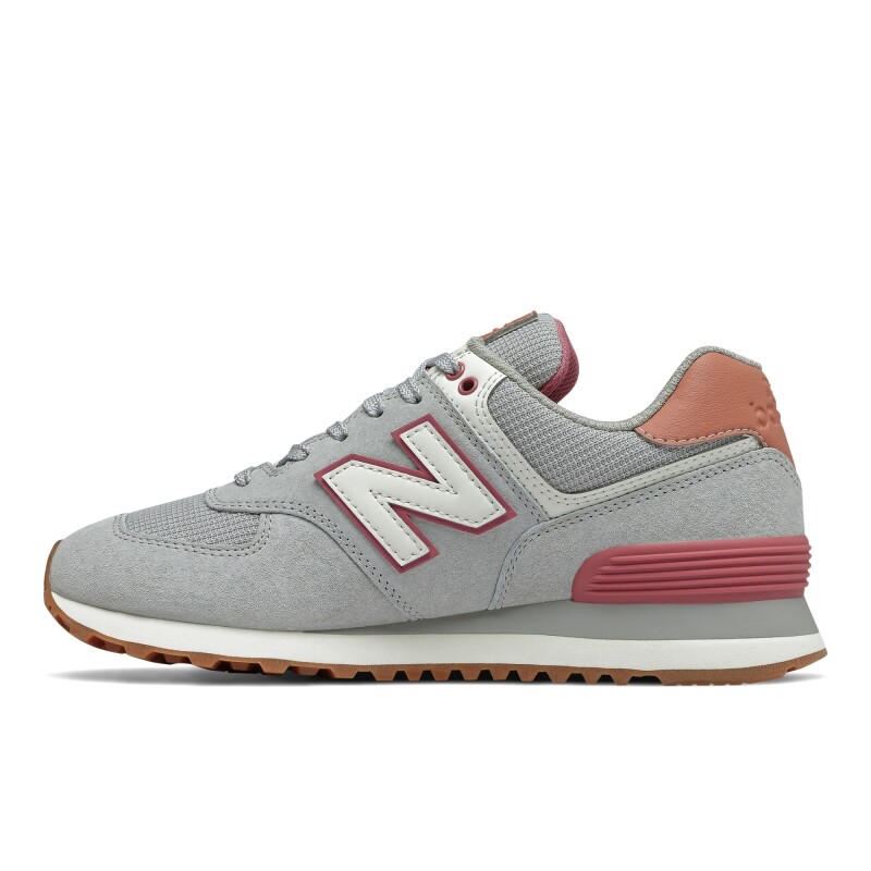 Championes New Balance de Dama - WL574BCZ GREY/PINK
