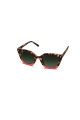 Lentes Tiwi Hale Bicolour Green Tortoise/coral With Green Gradient