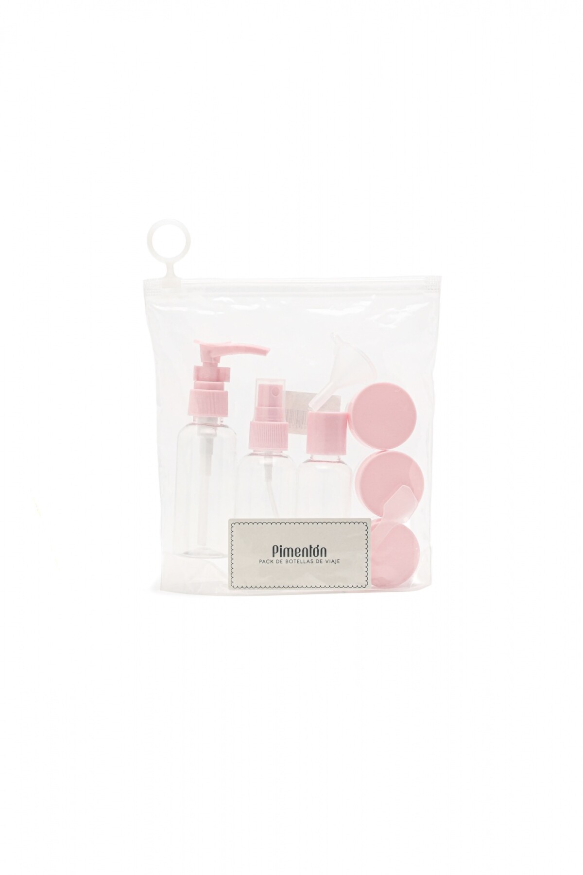 Set Botellas para Viaje Rosa