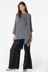 Blusa Nube Negro/Plateado