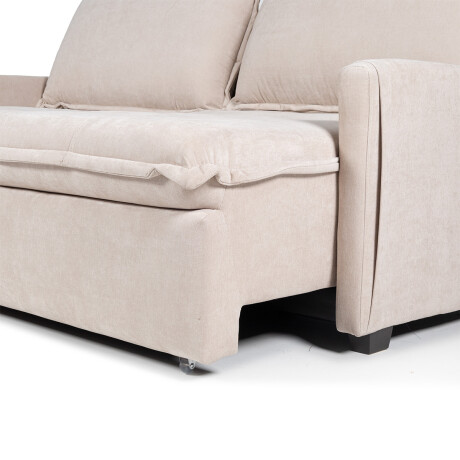 Sofá Cama Oliver - Tela Microfibra 12072 (Beige)