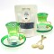 Set de té para dos personas vip color Verde