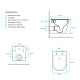 INODORO PARA COLGAR POWELL BLANCO MATE 51X35CM BRILLO 000