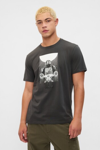 Remera Star Wars Logo Gap Hombre Flint Grey