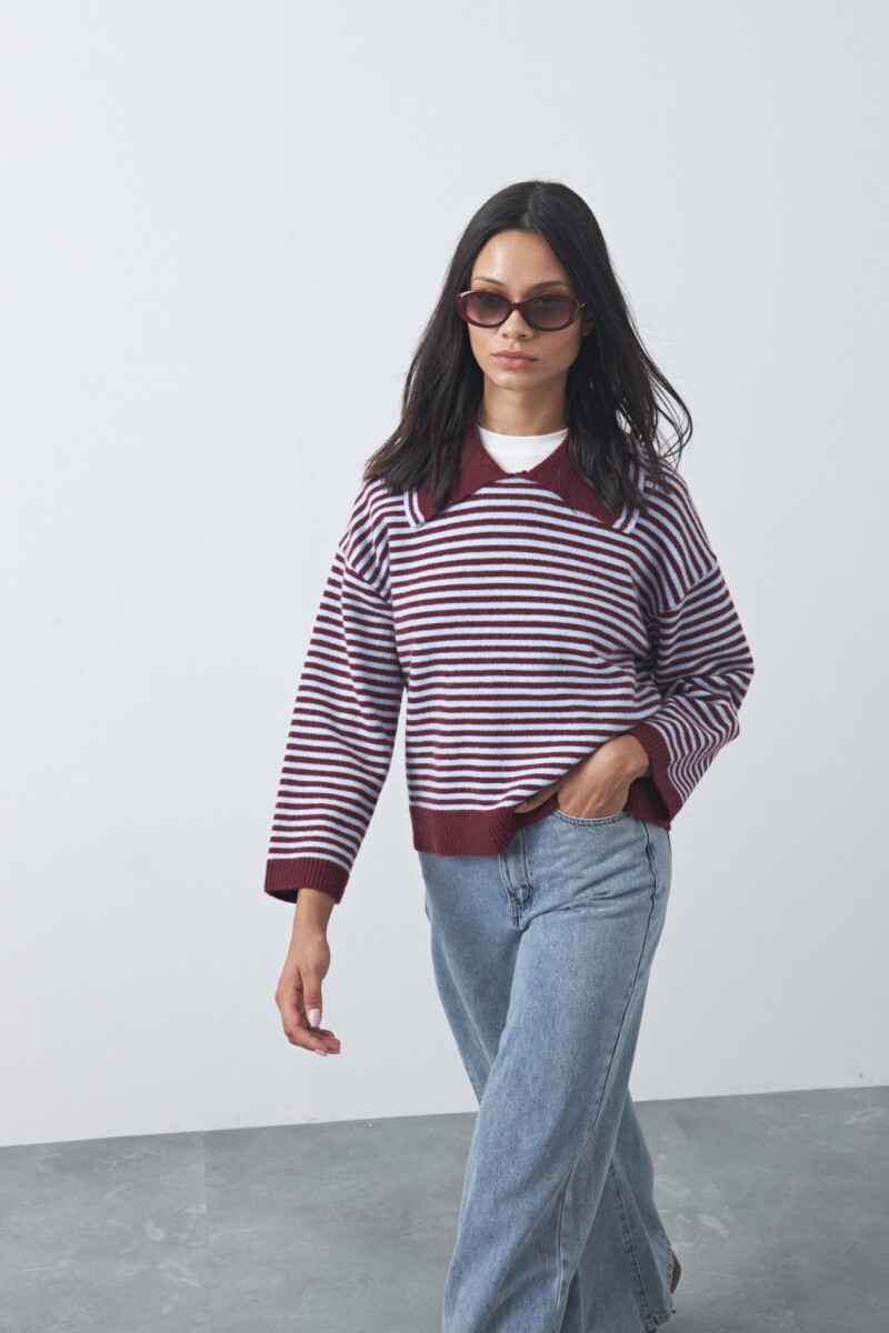 SWEATER <br /> TUMBES Bordó