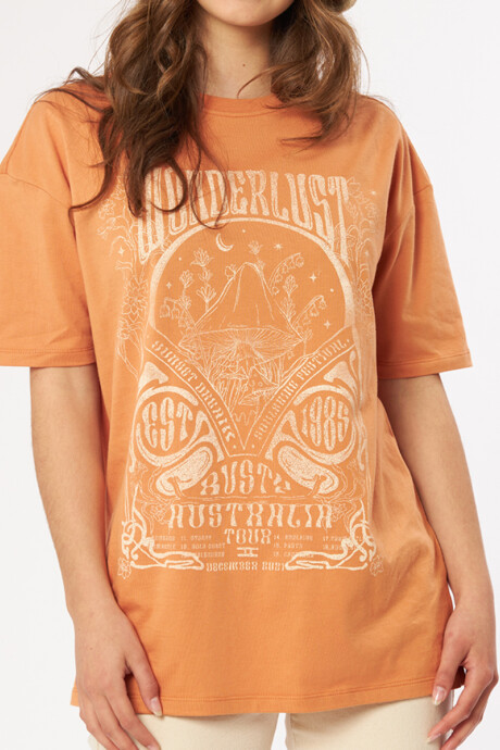 T-SHIRT FABRA RUSTY Naranja