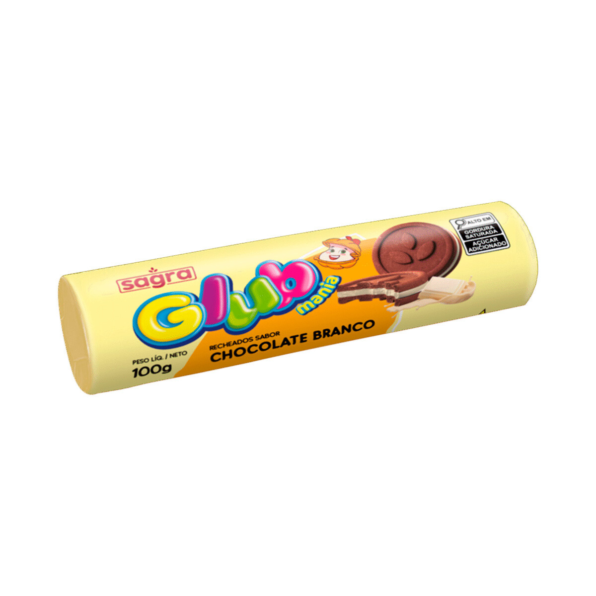 Galletita Rellena GLUB 100 / 115 grs - Chocolate Blanco 
