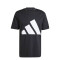 Remera de Hombre Adidas Essentials Logo Negro - Blanco