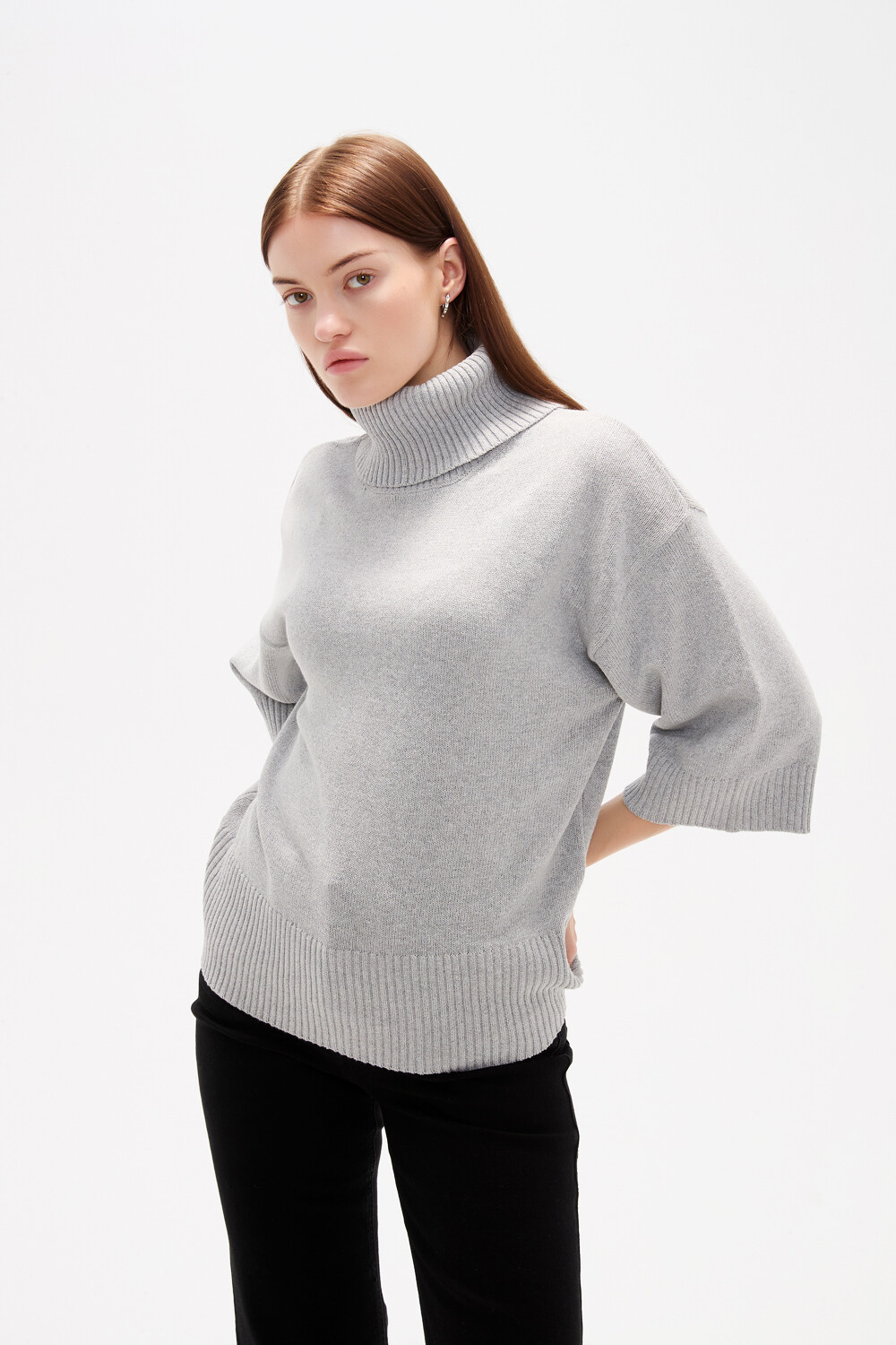 Polera Thernal Gris Melange Medio