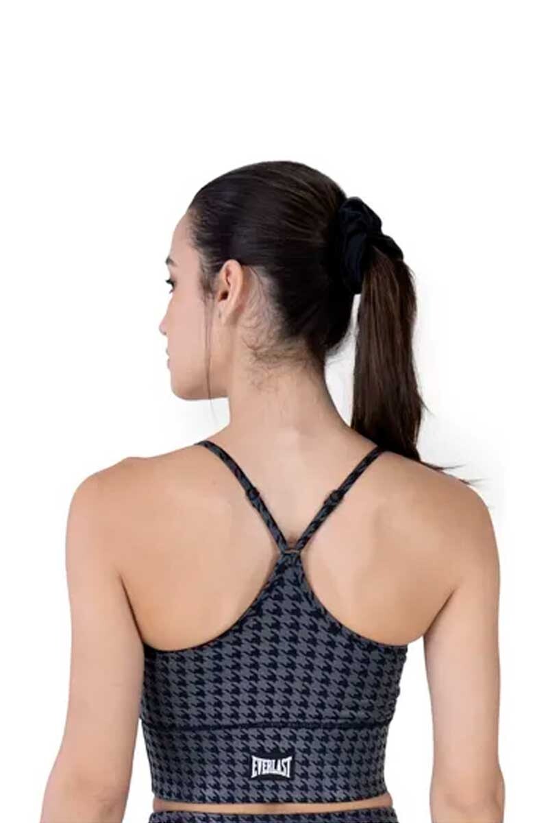 TOP MUJER EVERLAST HOUNDSTOOTH Negro