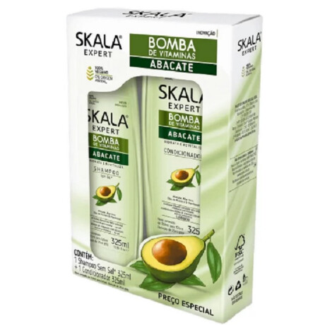 KIT SHAMPOO SKALA 325 ML + ACO 325 ML AGUACATE KIT SHAMPOO SKALA 325 ML + ACO 325 ML AGUACATE