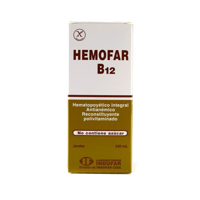 HEMOFAR B12 JARABE FRASCO X 240 ML. única