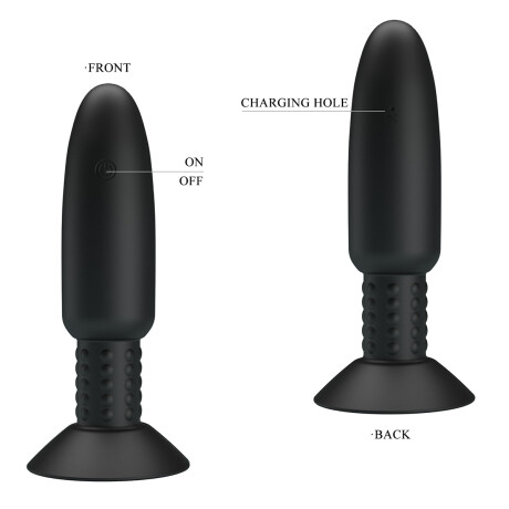 Vibrador Anal Con Rotación Usb Y Control Remoto Vibrador Anal Con Rotación Usb Y Control Remoto