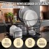 Escurridor de Platos de Cocina Escurreplatos de 2 Niveles Desmontable Color Negro Escurridor de Platos de Cocina Escurreplatos de 2 Niveles Desmontable Color Negro