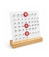 Calendario magnético de escritorio 13x15cm Blanco