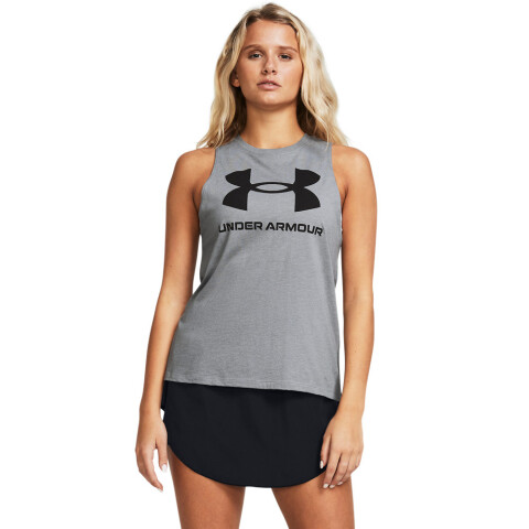 UA W LIVE SPORTSTYLE TANK-GRY GRY-035
