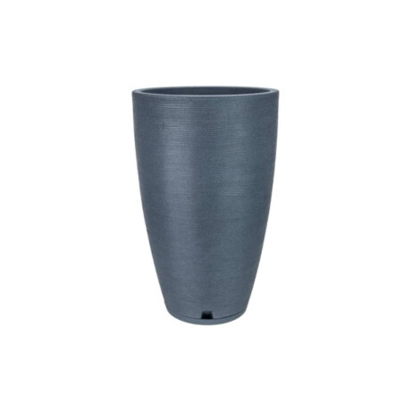 MACETA AMSTERDA GRAPHITO 35x65 EFECTO PIEDRA GRIS OSCURA