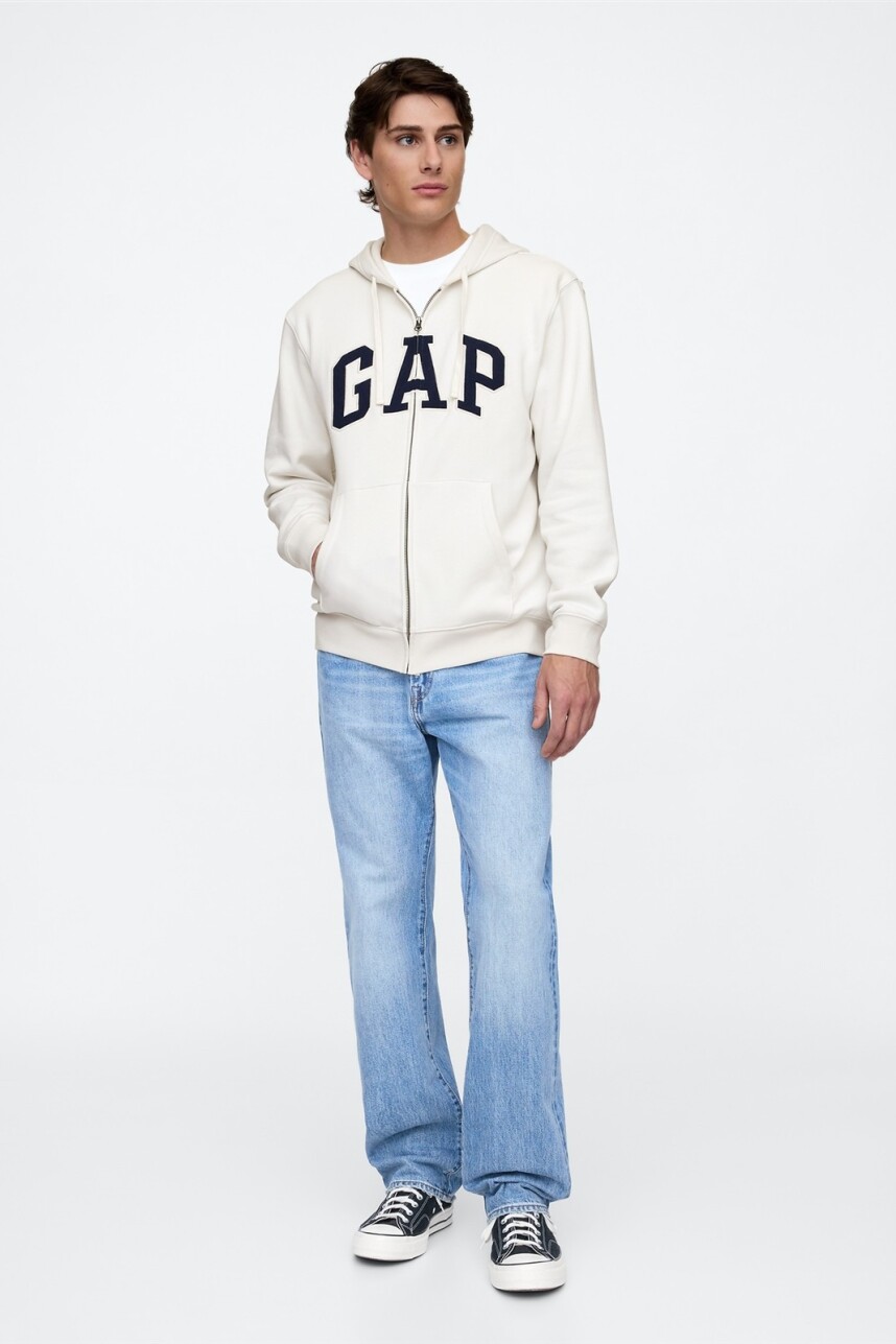 Canguro Con Cierre Logo Gap Hombre Carls Stone