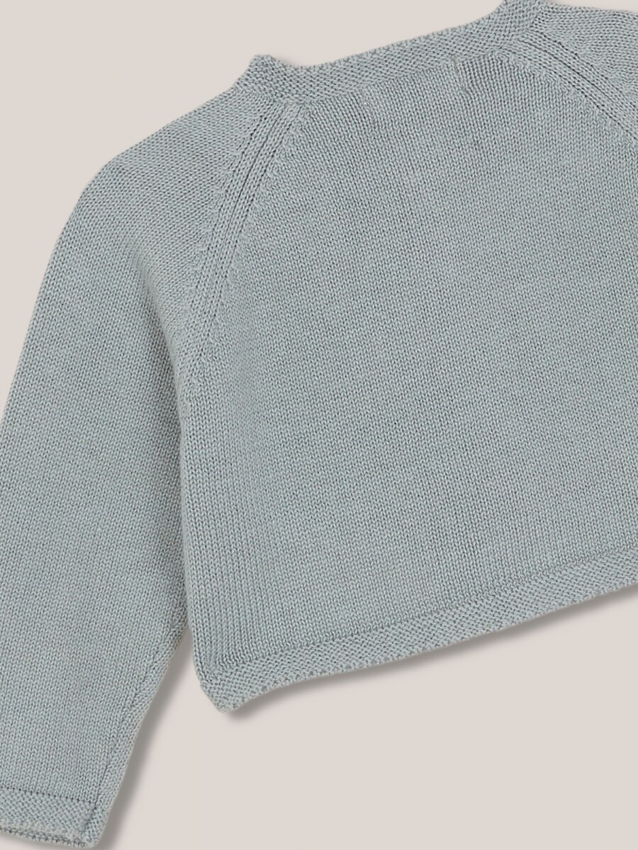 Chaqueta De Punto Azul