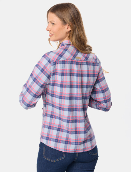 SOBRECAMISA CUADRO Celeste