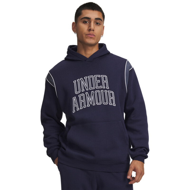 UA Rival Fleece Nov Hoodie-BLU BLU-410