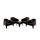 Set de 4 Sillas Skarpo + Mesa de exterior Negro