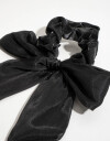 Skunzies Moño Scrunchie Con Moño - Negro