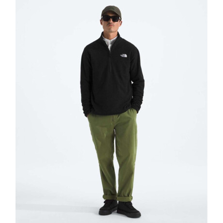 Buzo Polar Textured cierre de 1/4 hombre Tnf Black Heather