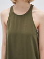 Vestido Albareda Verde Oliva Oscuro